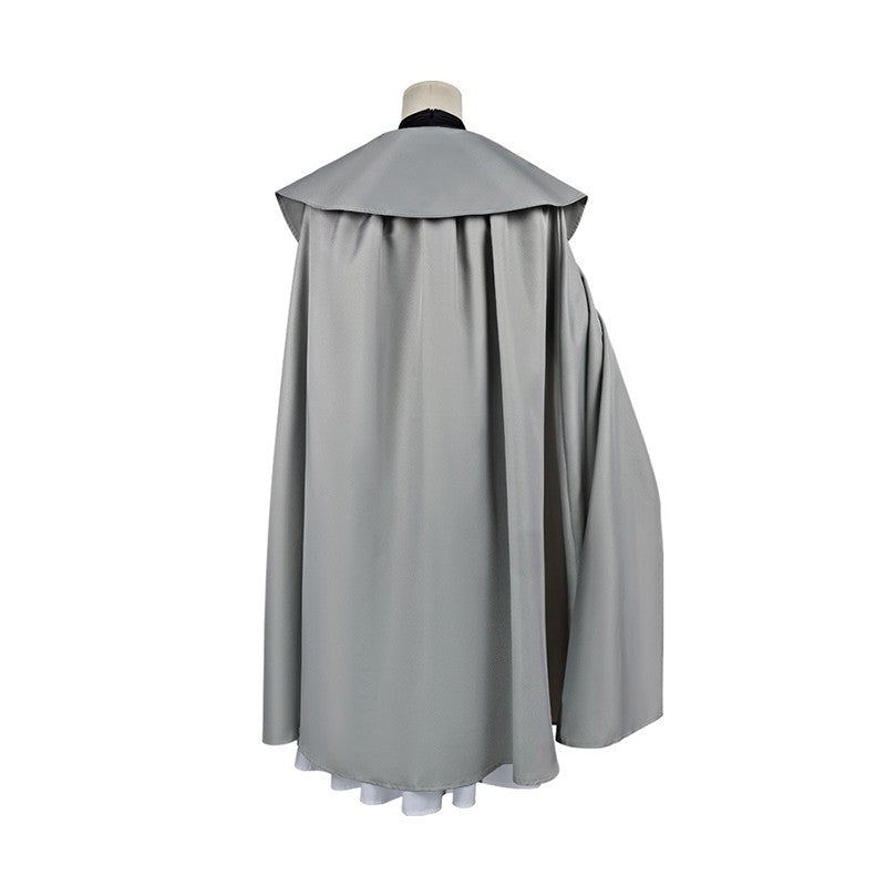 Anime Witch Hat Atelier Cosplay Costume Magician Qifrey Robe Cloak Belt Pointed Hat Wig Set Party Masquerade Carnival Adult Suit