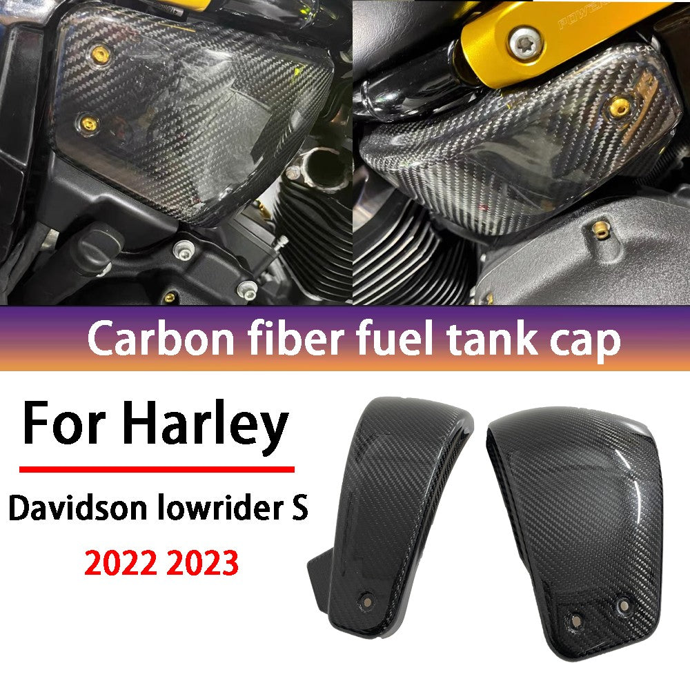 Kit de Carenagens de Cobertura de Tanque de Moto 100% Fibra de Carbono Pura 3K Para Harley Davidson Low Rider S 2022 2023