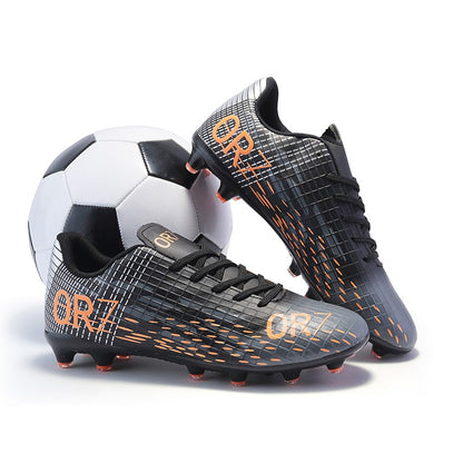 TF/FG Football Field Boots Original Men Women Studded Football Shoes Turf Match Ultralight Soccer Shoes Cleats Unisex Resistant