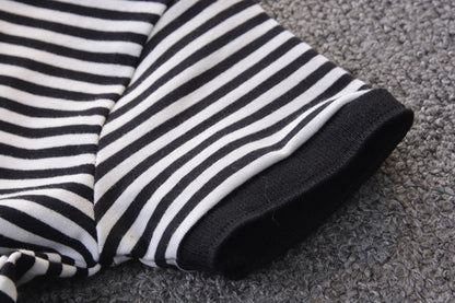 Summer Clothes for Children Baby Boys Girls Striped T-Shirt And Shorts 2pcs Set Toddler Fashion Tracksuit