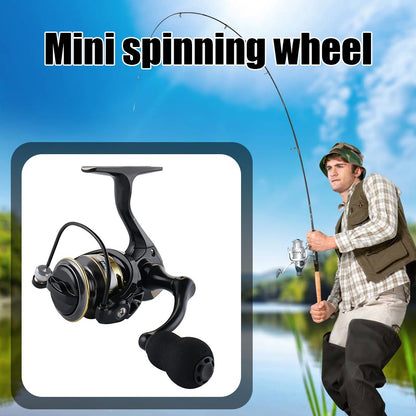 Molinete de Pesca Leve ZP Série 500/800 com Cabo EVA 13+1BB Relação de Transmissão de Alta Velocidade 5.2:1 Mini Molinete Carretel de Metal