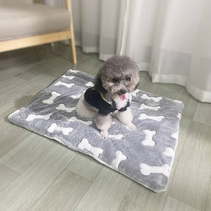 Tapete de inverno flanelado para animais de estimação, multimodelo, colchonete para canil, cobertor quente para animais de estimação, adequado para animais de estimação de grande, médio e pequeno porte