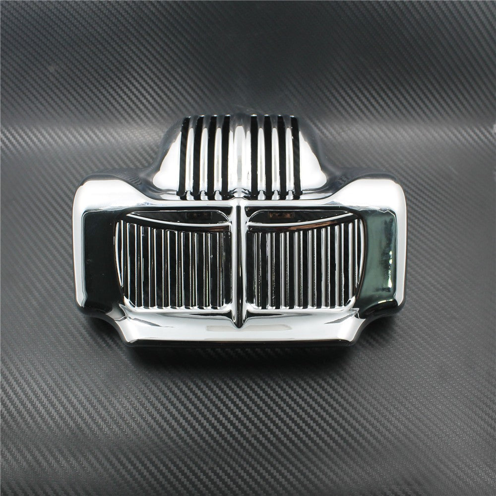Capa de resfriador de óleo de estoque de ABS para motocicleta preto/cromado para Harley Touring Street Electra Glide Road King FLHX FLTR FLHT 2011-2016