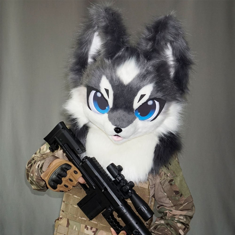 In Stock Fursuits Head Cheap Animal Head Costume Cat Furry Head Kemono Cute Dog Head Costume Role-Playing Costume