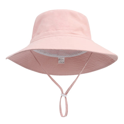 Summer big brim sun hat for child soft breathable basin cap for boys and girls outdoor bucket hat hat Fishing/Beach/Summer UV