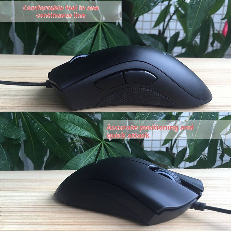 Mouse Gamer Com Fio Razer DeathAdder Essential / Mouses Com Fio 6400DPI 5 Botões Independentes Para PC Gamer de Laptop