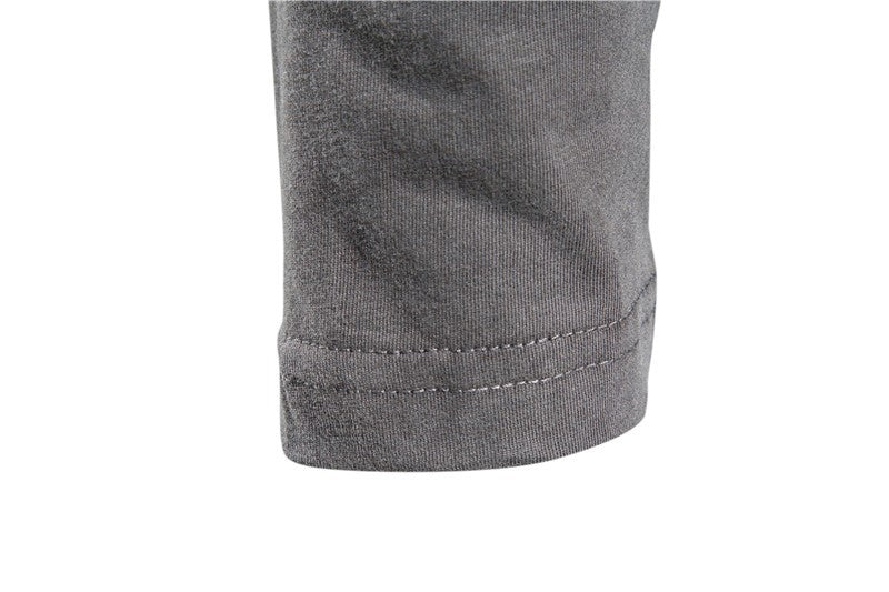 100% Cotton Long Sleeve T shirt For Men Solid Spring Casual Mens T-shirts High Quality Male Tops Classic Clothes Men's T-shirts