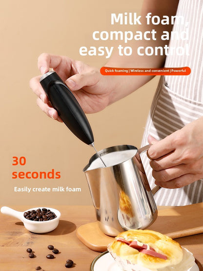Espumador de leite a bateria, cafeteira, batedor elétrico de alta velocidade 14000 rpm, misturador de geleias, liquidificador doméstico de cozinha