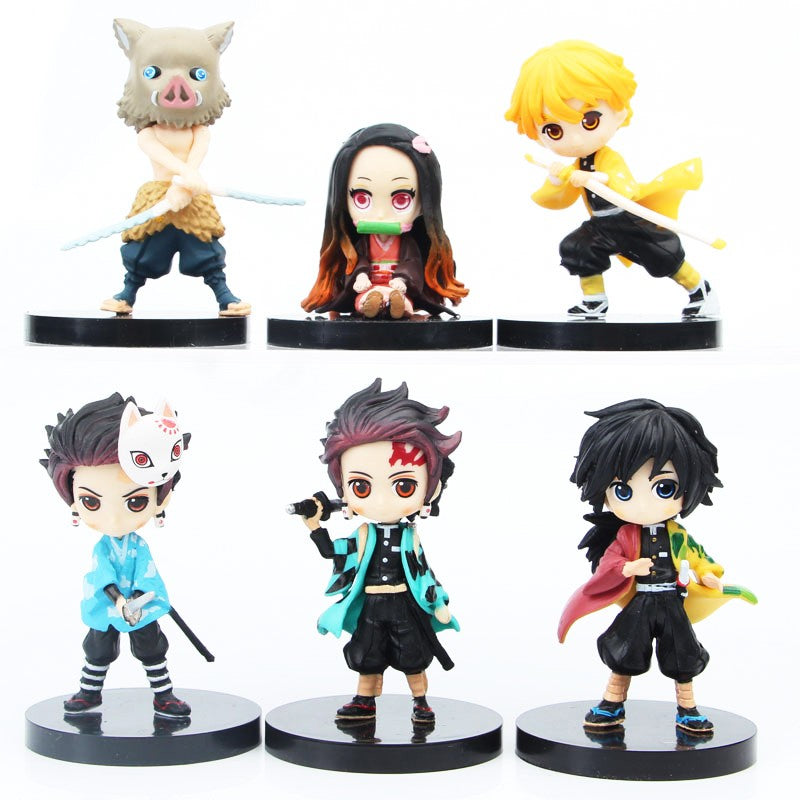 Anime Demon Slayer Figura Kimetsu No Yaiba Q Posket Kamado Tanjirou Kamado Nezuko Brinquedo Infantil