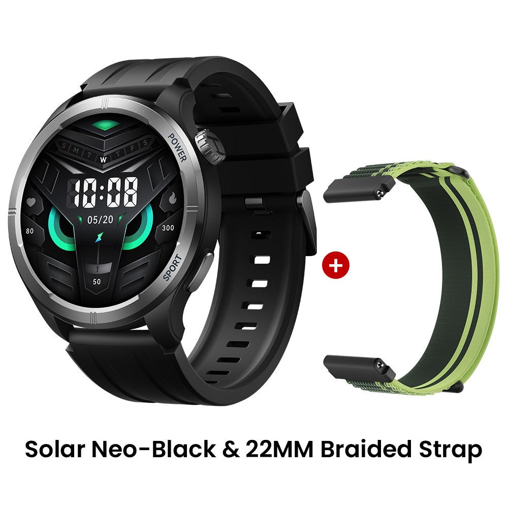 Smartwatch HAYLOU Solar Neo Tela HD de 1.53'' Monitoramento de Saúde 24H Chamada Bluetooth Smartwatch Masculino Feminino Relógios Esportivos Inteligentes