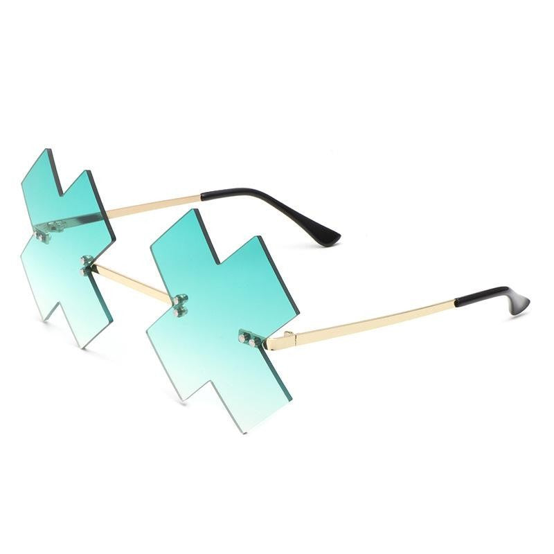 Game Guilty Gear Happy Chaos Cosplay Glasses Irregular Ins Eyewear Metal Plastic Glasses Halloween Funny Costume Accessories ?
