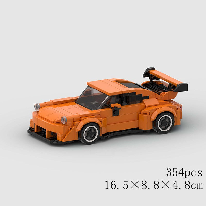 MOC Speed Sports Super Carro de Corrida Blocos de Montar DIY Tijolos Cidade Rally Técnico Grande Veículo de Corrida Presente de Natal Brinquedo