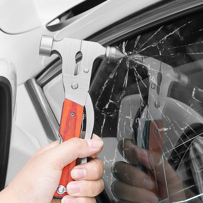 Ferramenta Multiuso para Acampamento Quebra-Vidros de Carro Martelo Multifuncional de Fuga Martelo de Sobrevivência para Acampamento Presente para Homens
