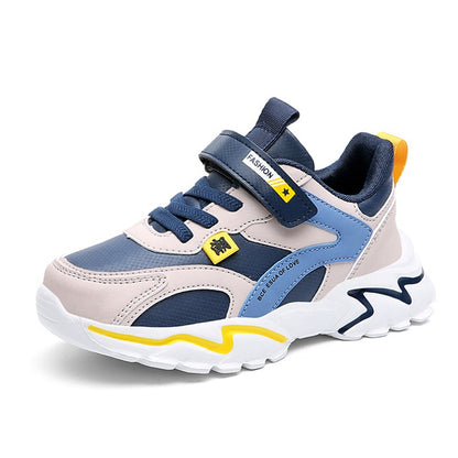 Kids Sports Shoes Boys Sneakers Trendy Non-Slip Running Walking Shoes For School Children Lightweight Casual Tennis Footwear