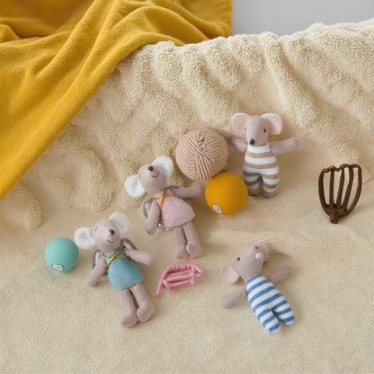 2025 Baby Plush Toy Comforts Sleeping Cute Rabbit, Bear, Mouse Baby Girl Doll, Cloth Doll Doll