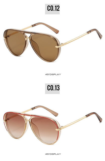 2025 Aviation Sunglasses Women Brand Designer Pilot Sun Glasses Uv400 Simple Fashion Suitable Shades