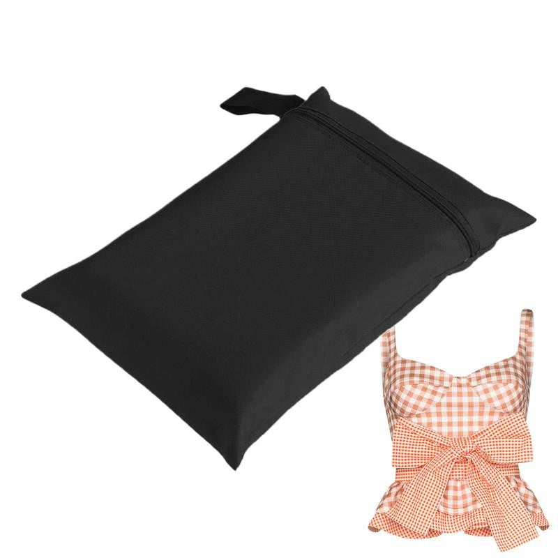 Wet Clothing Bag Travel Toiletries Pouch Waterproof Dustproof Reusable Zipper Bag For Swimsuit Camping Gym Travel Beach pool