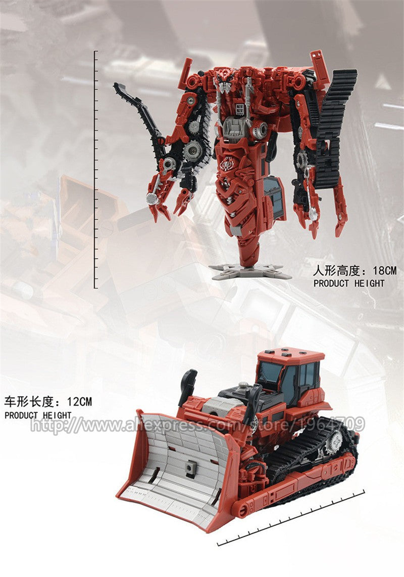 DD02 Anime Transformation Toys AOYI 8 EM 1 Boneco Articulado Maneiro Modelo Scrapper G1 KO SS60 Devastator Engenharia Carro Robô Menino