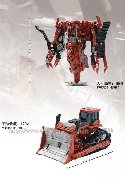 DD02 Anime Transformation Toys AOYI 8 EM 1 Boneco Articulado Maneiro Modelo Scrapper G1 KO SS60 Devastator Engenharia Carro Robô Menino