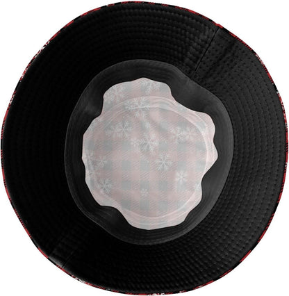 Funny Christmas Bucket Hat New Year Fisherman Hat for Women Men Packable Outdoor Travel Beach Sun Cap