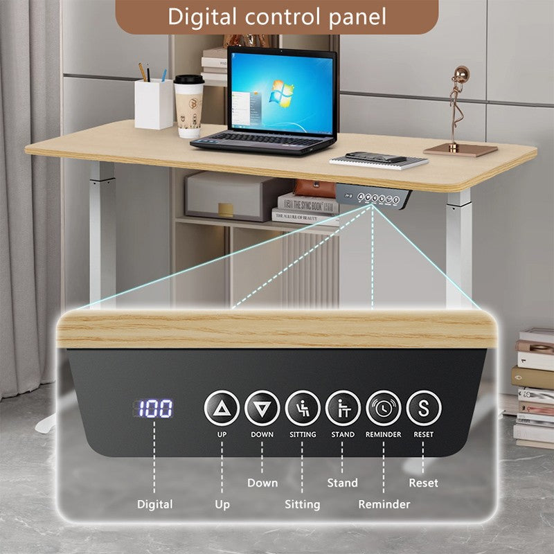 Height Adjustable Desk Motion Electric Sit Stand Up Down Computer Table Lift Motorized Gaming Desktop Modern Home Office Desks