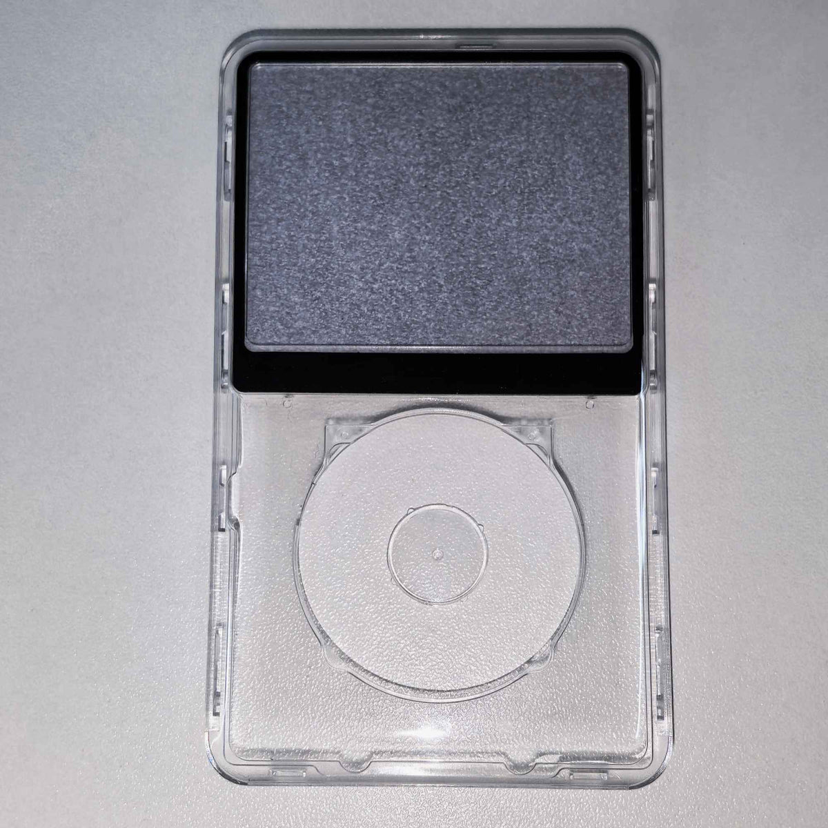 Clear Faceplate Transparent Front Housing Case with Clickwheel Flex Button Kit For iPod Classic 6th 7th Gen 80GB 120GB 160GB
