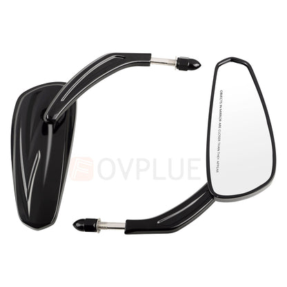 Espelhos retrovisores de motocicleta universais para Harley Touring Road Street Glide Electra Glide Sportster Iron 883 softail 1982-2024
