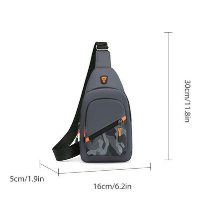 Rilibegan Nylon Men's Chest Bag 2023 New Portable Casual Shoulder Bag Trendy and Unique Design Crossbody Bag