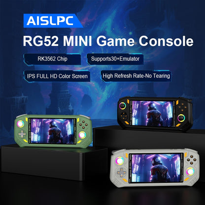 AISLPC RG52 MINI Handheld Game Console 5.5" IPS Screen 2.4G WIFI 22000+Games RK3562 Dual System Portable Handheld Video Player