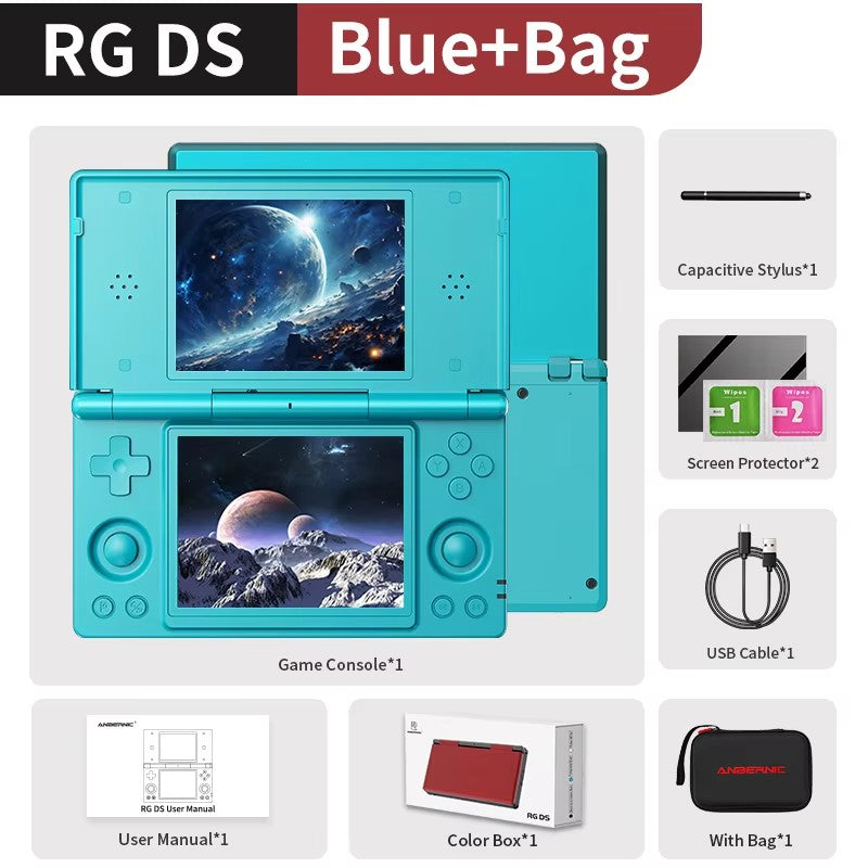 Anbernic RG DS Video Game Console Dual 4.0” IPS Screen Android 14 Support Dual Application On Split Screens & Hall Switch Chip