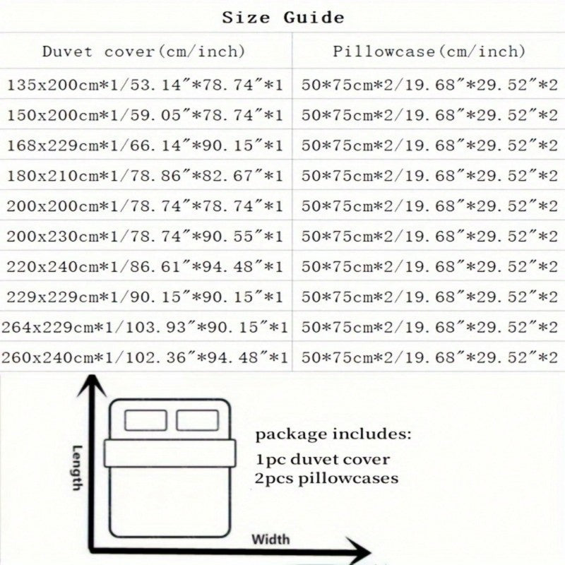 3pcs Korean style Duvet Cover Set (1*Duvet Cover + 2*Pillowcase, Without Core), Lace embroidery Bedding Set