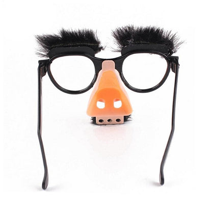 Big Nose Glasses with Eyebrows Mustache Silly Funny Photo Props Halloween Party Eyeglasses Novelty Prank for Birthday Party