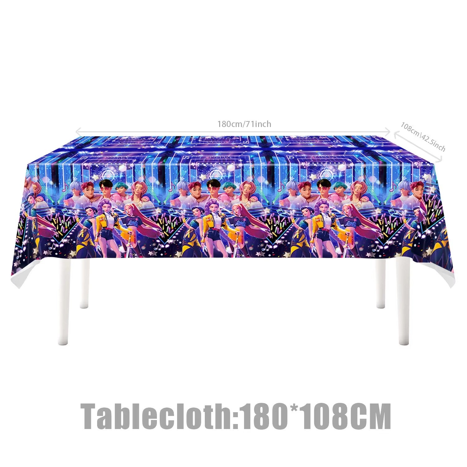 Hot K-Pop Birthday Party Decoration Set Kids Tableware Balloons Cups Plates Napkins Cake Topper Banner Gift Bag - Party Supplies