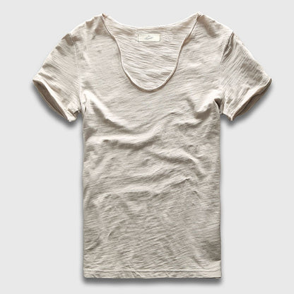 Zecmos Brand Men T-Shirt Plain Hip Hop Fashion Casual V Neck T Shirt Best Seller for Men Short Sleeve Man Top Tees