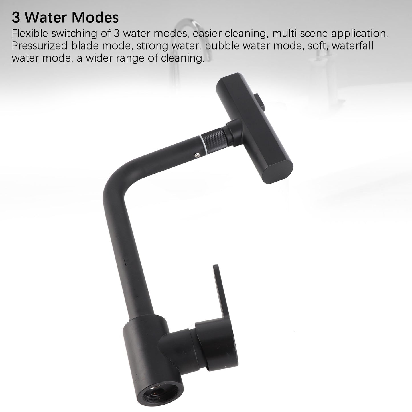 Clearance Deal Sink Faucet Rotatable 3Function Sprayer Single Handle Hot Cold Water Kitchen Faucet Easy Install for Home Fixture