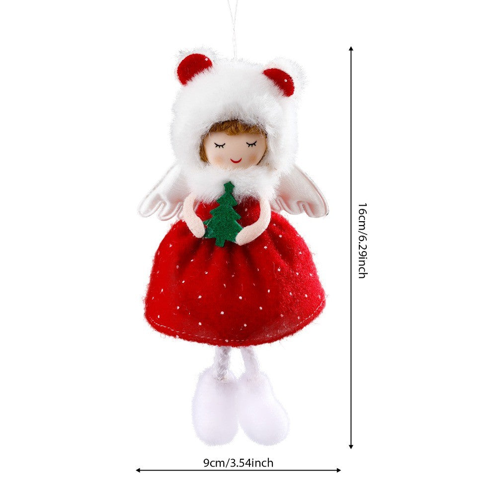 2024 New Year Gift Cute Christmas Angel Doll Xmas Tree Ornament Noel Deco Christmas Decoration for Home Natal Navidad 2023 Decor