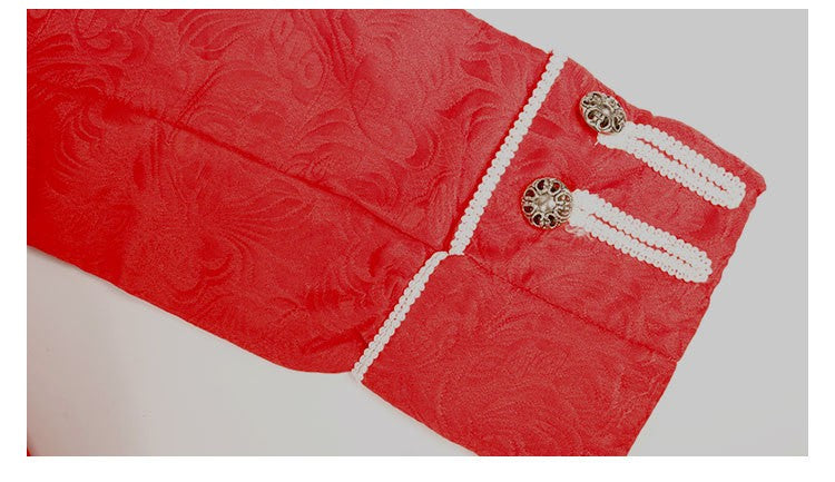 Medieval Jacket Costume Boys Prince Jacquard Stand Collar Larp Vicking Victorian Renaissance Stage Performace Jacket Coat