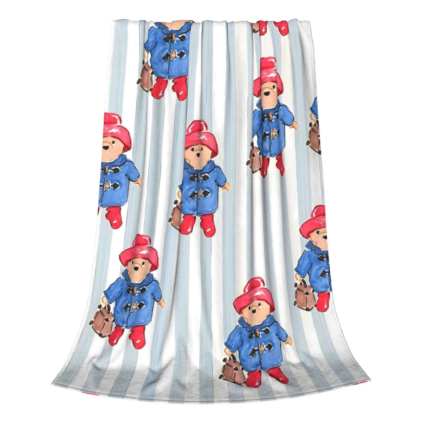 Urso Paddington (manta de pelúcia infantil, edredom de flanela, mantas para sala de estar, design macio e quente, colcha de qualidade, presente de aniversário