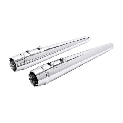 Motorcycle 4" Slip-on Mufflers Exhaust Pipes For Harley Touring Electra Street Glide 1995-2016