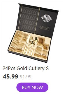 20/30/40Pcs Luxury Tableware Flatware Set Creative Snake Skin Hotel Steak Dinnerware Set Stainless Steel Gold Cutlery Set Gift