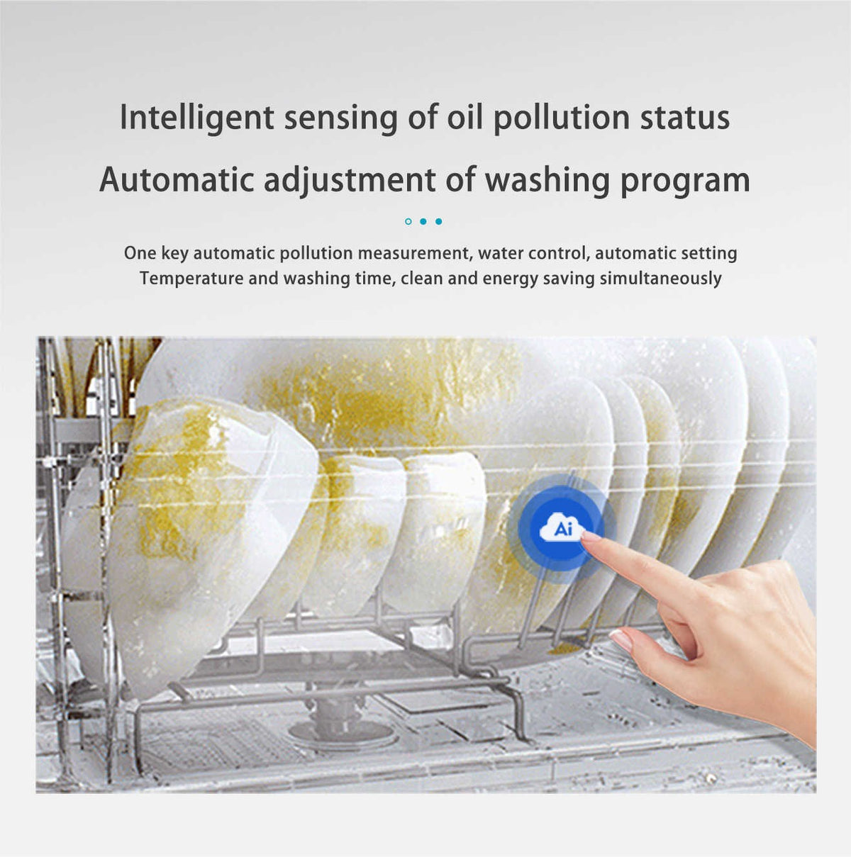 Drawer Dishwasher 8 Sets Automatic Built-in Dish Machine Major Kitchen Appliances