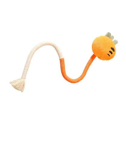 Arranhador de Gato de Corda Brinquedo de Corda de Algodão Resistente à Mordida para Mastigar Protetor de Móveis com Garra de Pata Brinquedo de Arranhar Gato Quebra-Cabeça de Formato Fofo