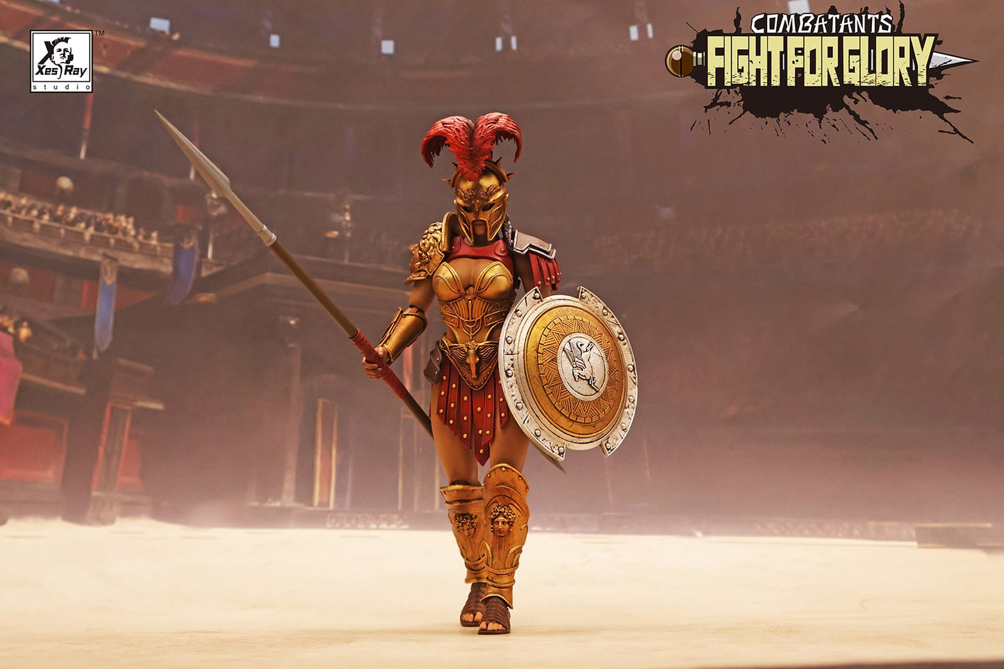 [Pré-Venda] XesRay Fight For Glory 1/12 Action Figure Combatants Wave 6 Cassia Berenice Medocus o Trácio Modelo de Anime Para Presente