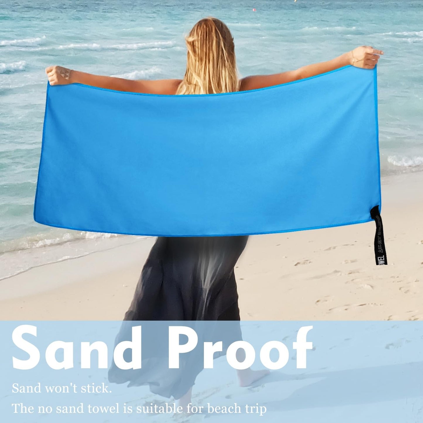 Microfiber Quick Dry Gym Towel Silver ION OdorFree Absorbent Fiber Fast Drying Workout Gear for Body Sweat Working Out