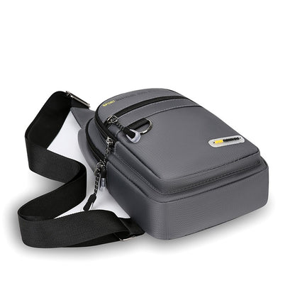 Men's chest bag - multifunctional multi compartment chest bag, durable nylon for outdoor travel, hiking and daily use, sports de