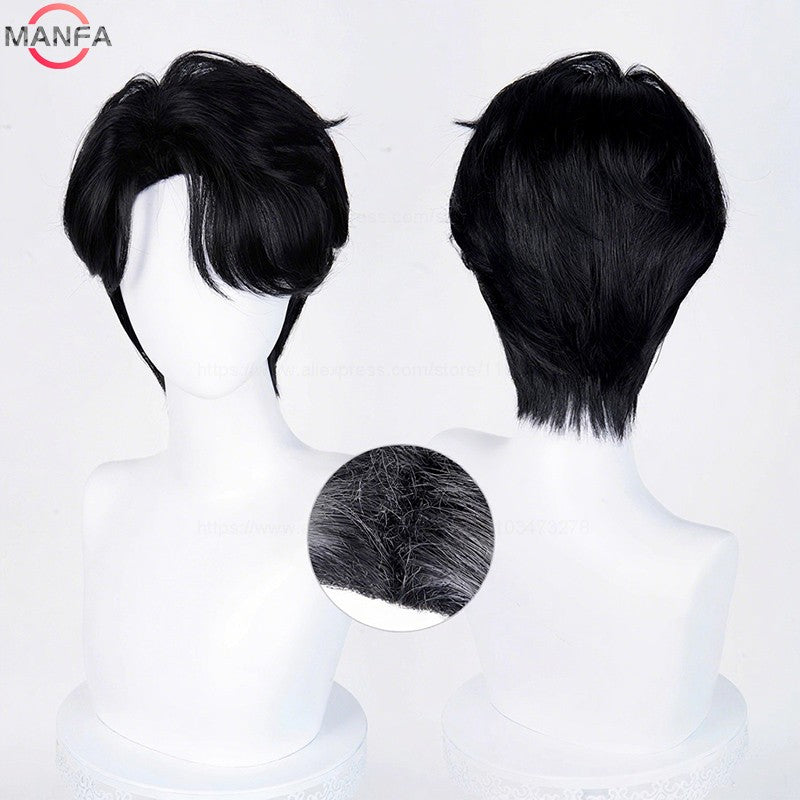 Current fashion trend music singer team role-playing wig Heat Resistant Synthetic Hair Anime Wigs +Wig Cap