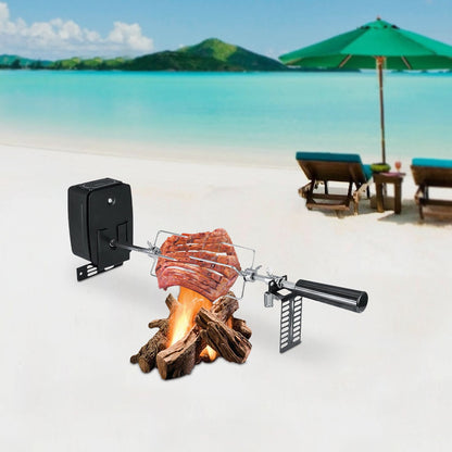 Electric Rotating BBQ Grill 360° Auto Turn Spit Roaster for Chicken Meat Shish Kebab Electric Barbecue Rotisserie Oven Grill