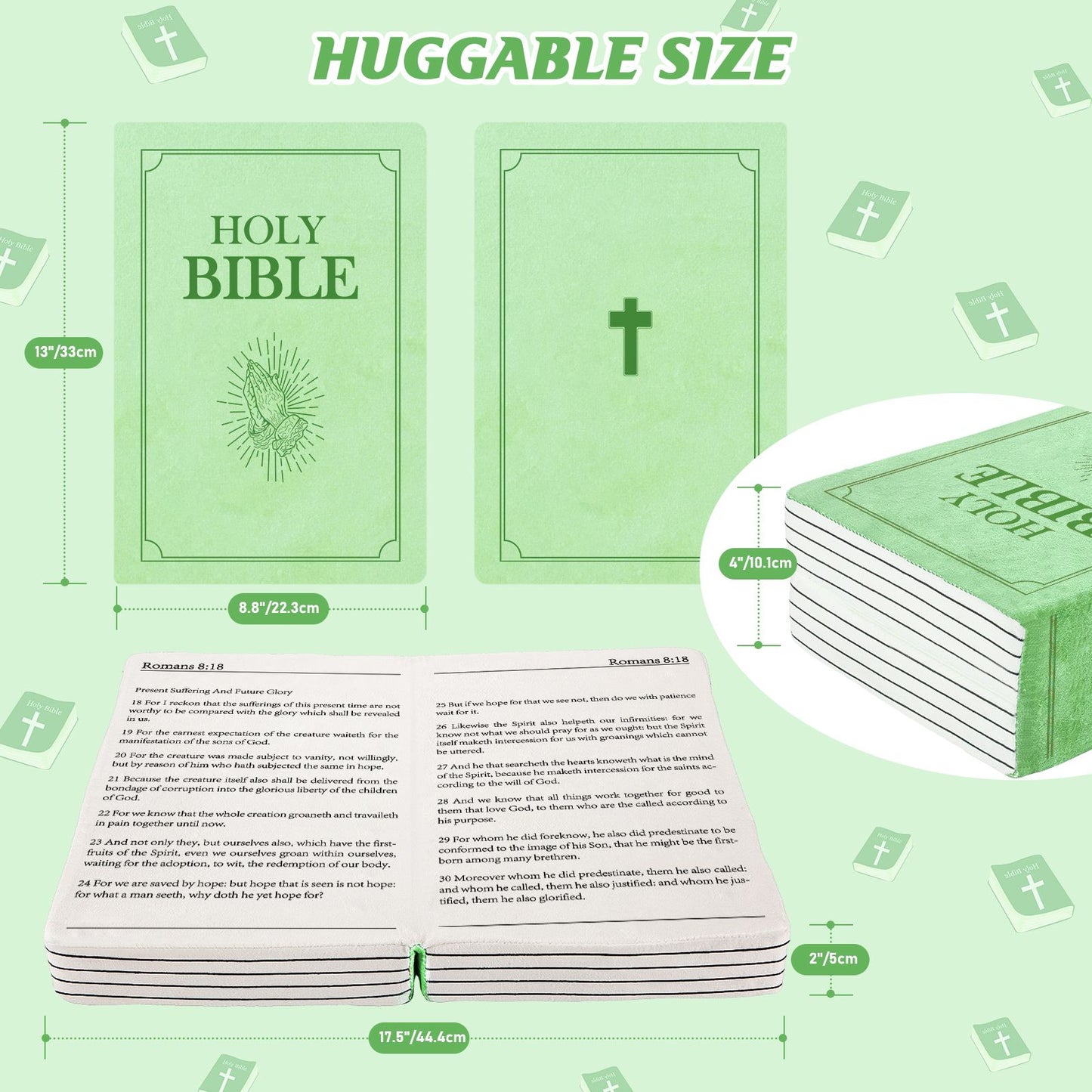 Mark 16 White Cutest Bible Memory Foam Pillow with Bible Throw Pillow Learn the valuable lesson Learn the valuable lesson