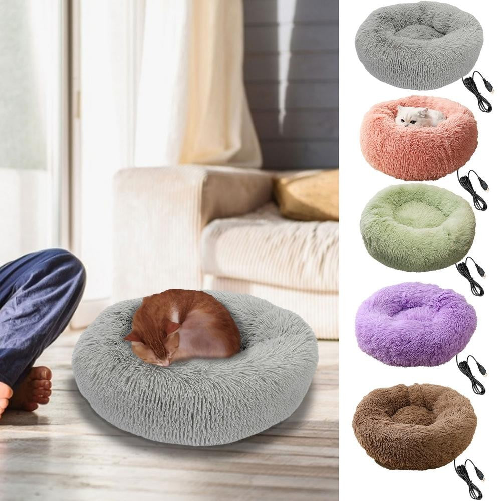 Cama Elétrica Aquecida para Cães, Almofadas de Aquecimento Macias e Confortáveis para Animais de Estimação, Carregamento USB, Tapete para Gatos, Inverno, Quente, Interior, Cama para Animais de Estimação, Almofadas de Aquecimento para Animais de Estimação