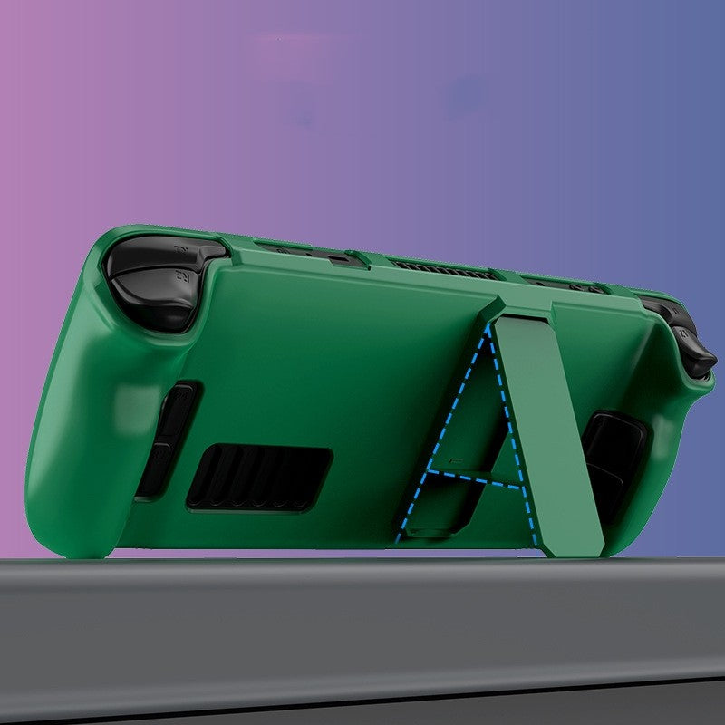(Hot Stock) New Colorful Protective Case For Steam Deck OLed Game Console Protective Cover ,For Steam Deck Shell with Bracket